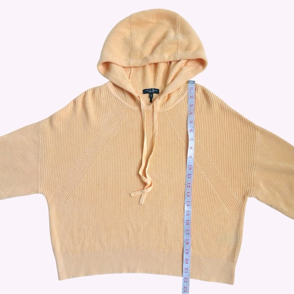 Rag & Bone Archetype Demi Hoodie Sweater Jacket Yellow Size Large - Picture 14 of 15